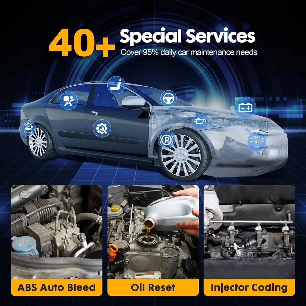 Autel MaxiCOM Pro Diagnostic Scanner Advanced ECU ABS Plastic — product view 7
