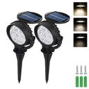 Rgb Solar Led Spotlights Waterproof Kit