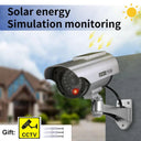 Solar Power Security Camera Deter Criminals with LED Light