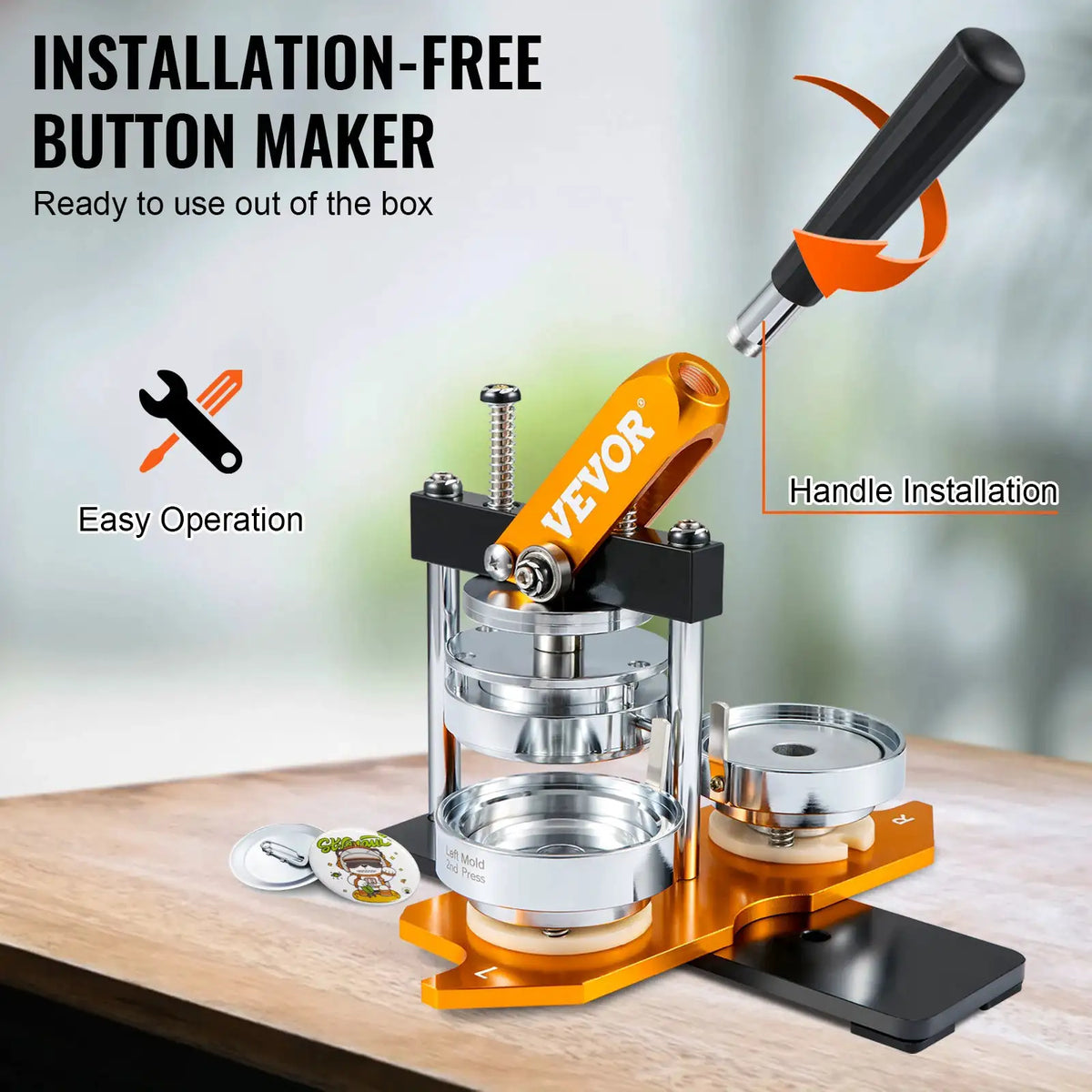 Heavy Duty Inch Button Maker Kit — product image 5