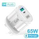 USLION GaN 65W Fast Charger for Travel