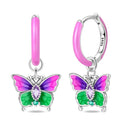 Sterling Silver Chameleon Dragonfly Butterfly