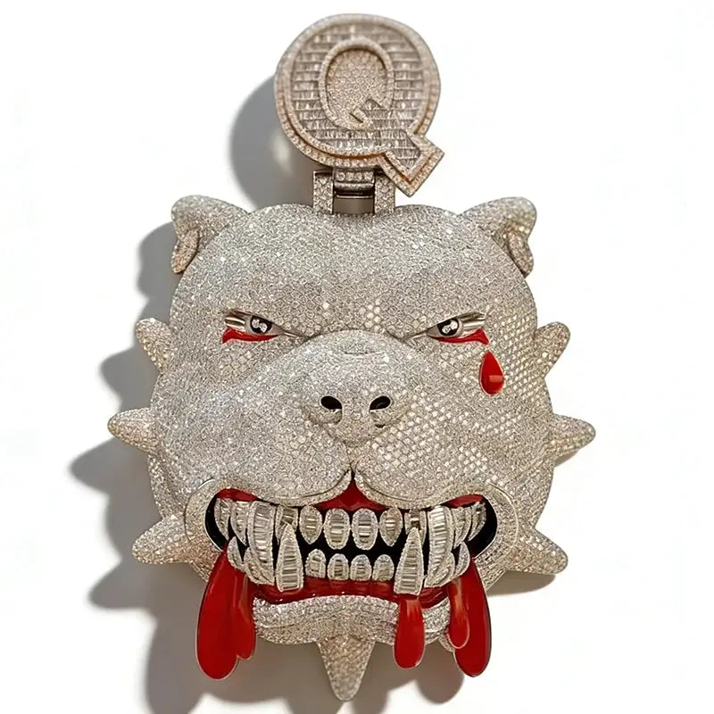 Bulldog Hip Hop Pendant Necklace — product image 7