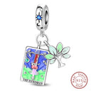 Charm Sterling Silver Tarot Card