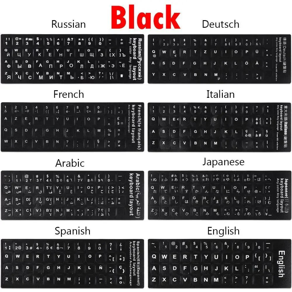 Multi Language Keyboard Stickers For Multilingual Typing