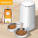 ROJECO Smart Cat Feeder Remote Control WiFi Auto Dispenser