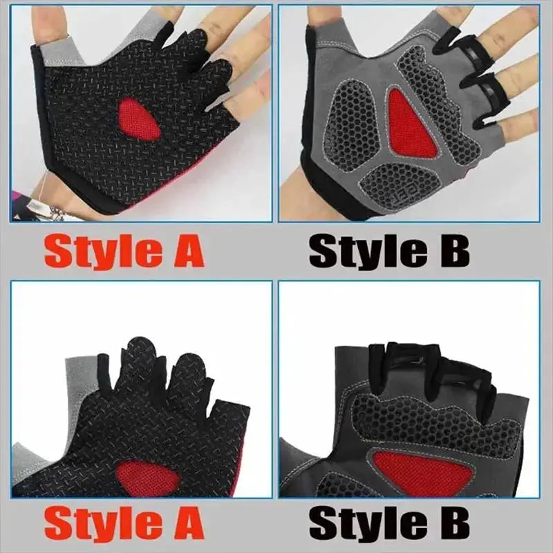 Hot Cycling Gloves Half Finger Antislip Antisweat Unisex