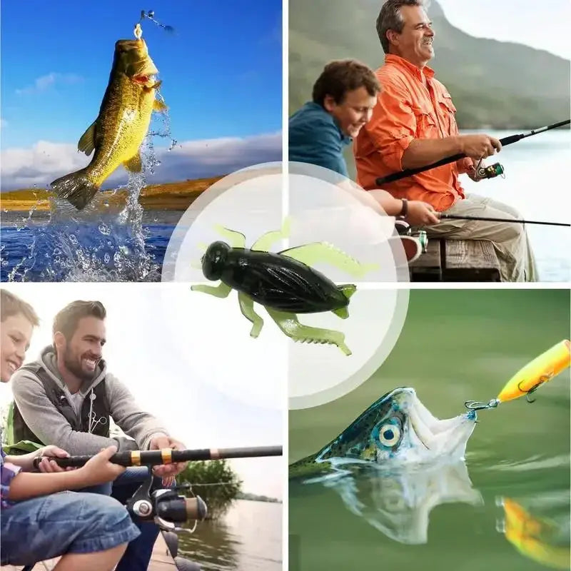 Cricket Bait Set 10Pc Artificial Fishing Lures Realistic