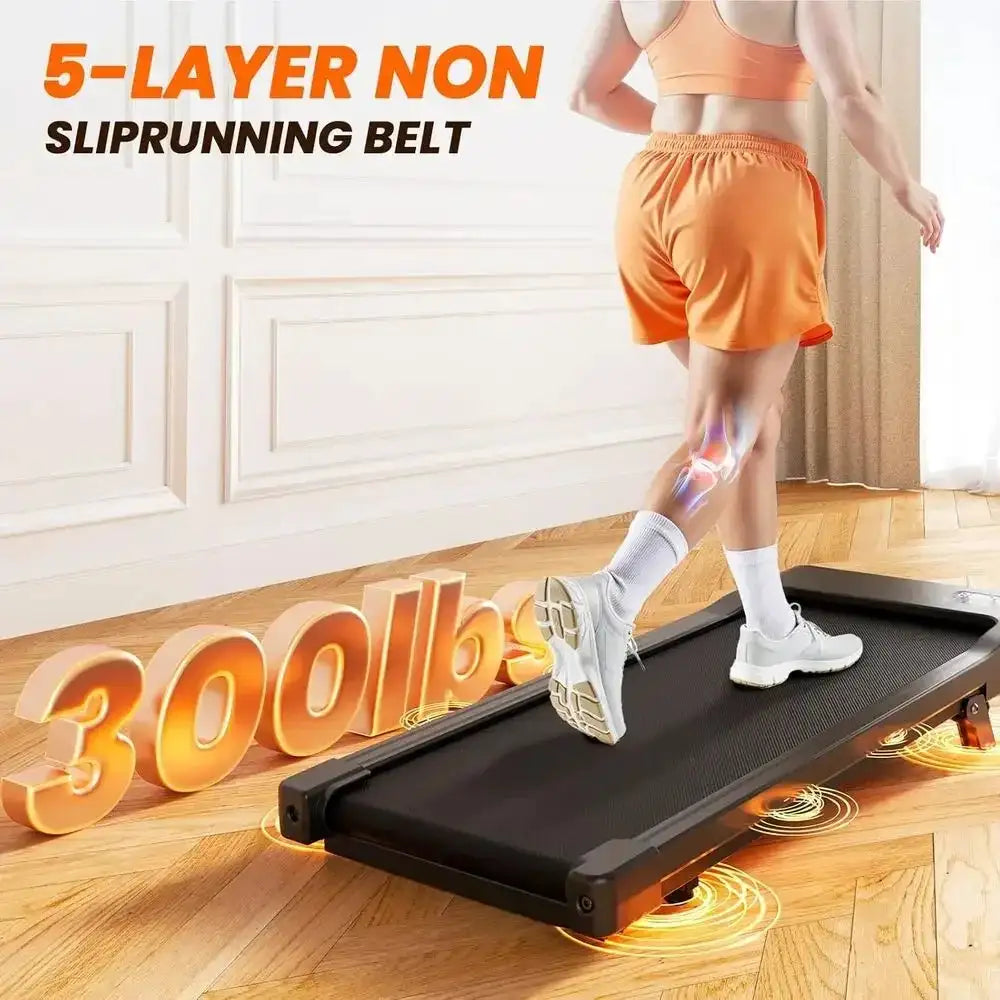 Under Desk Treadmill with 6% Incline, 3-in-1 Home Office Walking Pad, 2.5HP Quiet, LED Display, Supports 300LB