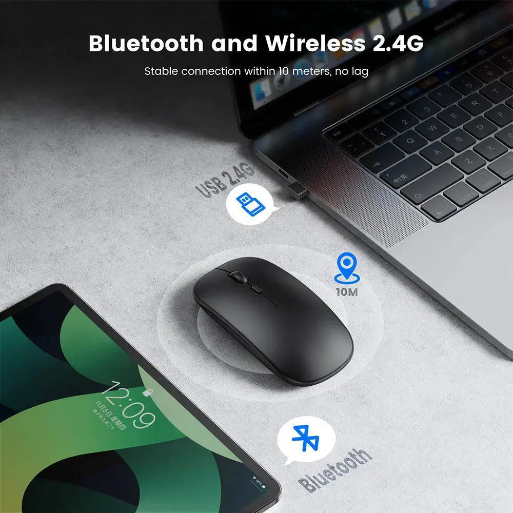 Ergonomic Silent Bluetooth Mouse With Accurate DPI - OurLum.com