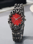 Mens Quartz Watch With Large Dial
