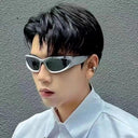 Trendy Unisex Oval Punk Sunglasses for Y2K Fashion Style