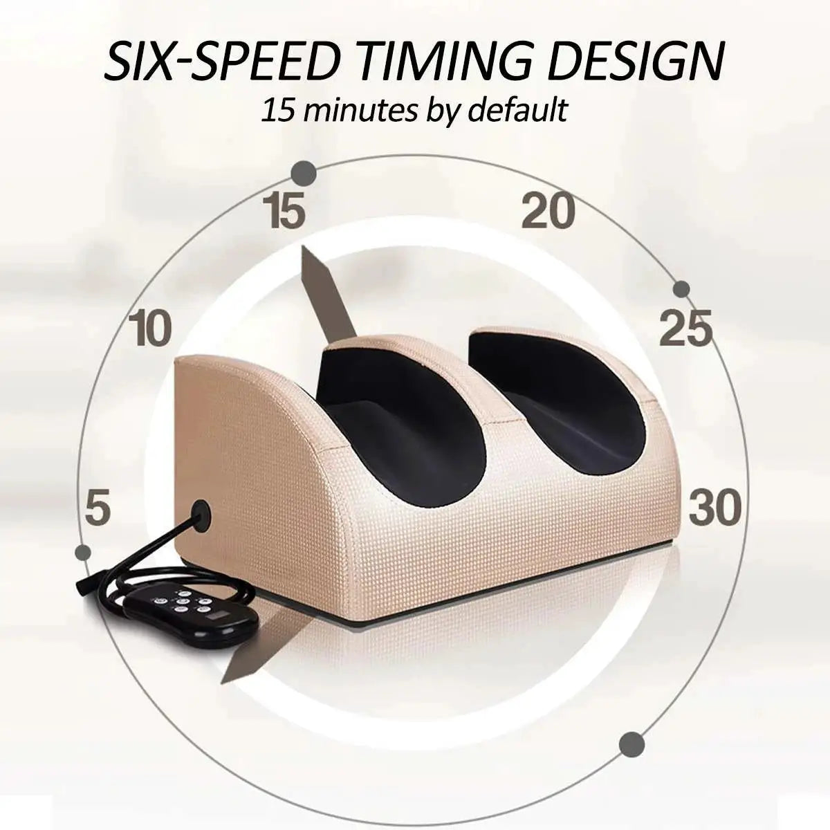 Electric Foot Massager Hot Compression Deep Kneading Roller Calf Muscle Helping Relieve Foot Pressure Care Body Massage Machines