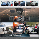 Car Dashcam for Drivers With Four-Channel Clarity.