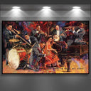 Bright Jazz Canvas Print for Home Decor