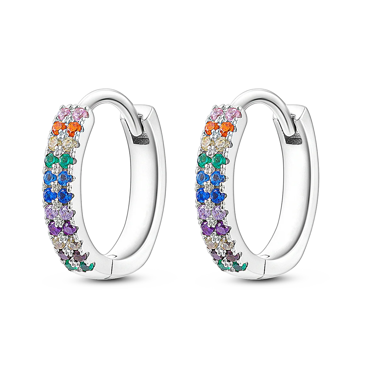 Silver Plated Cubic Zircon Geometric