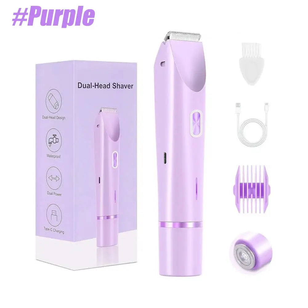 Bikini Trimmer Electric Razors for Women, Body Hair Trimmer, IPX7 Waterproof Rechargeable Lady Shaver