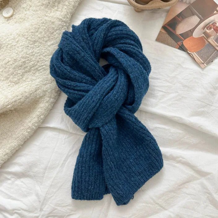 Ribbed Knit Winter Scarf