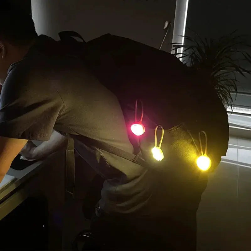 Compact LED Silicone Taillight For Bicycle Safety Light