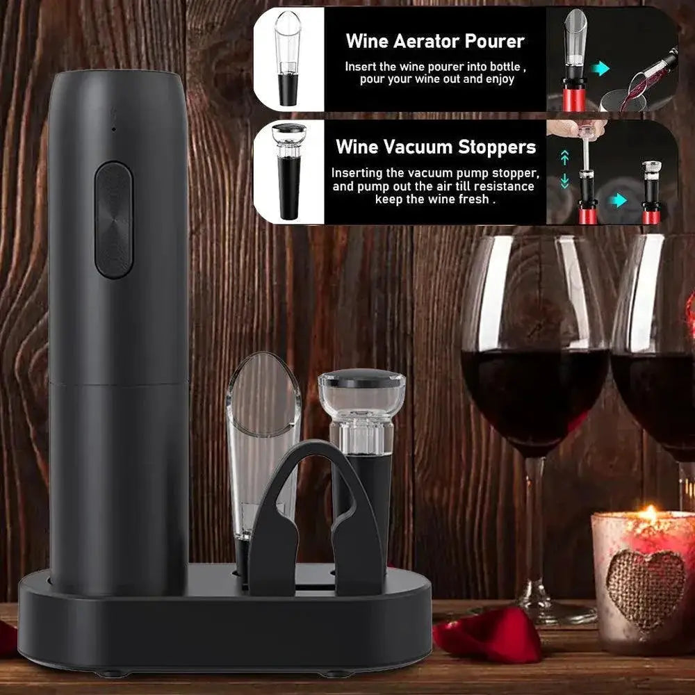 Electric Wine Bottle Opener Automatic Red Wine Corkscrew