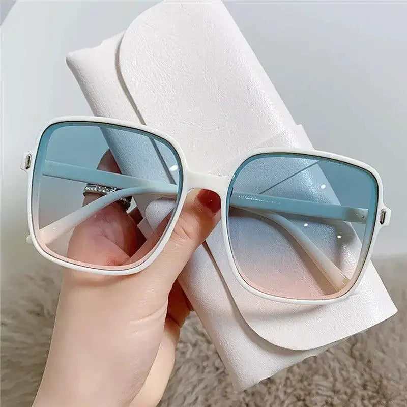 Vintage Inspired Big Square Frame Sunglasses for Women