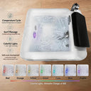 Beauty Salon Spa Foot Basin with Constant Temperature Heating Surging Massage Pump And 7 Colors Lights & Foot Pad