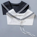 Sailor Fake Collar - Detachable Lace Tie Fashion