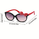 Adorable Girls Cartoon Bowknot Sunglasses UV Protection