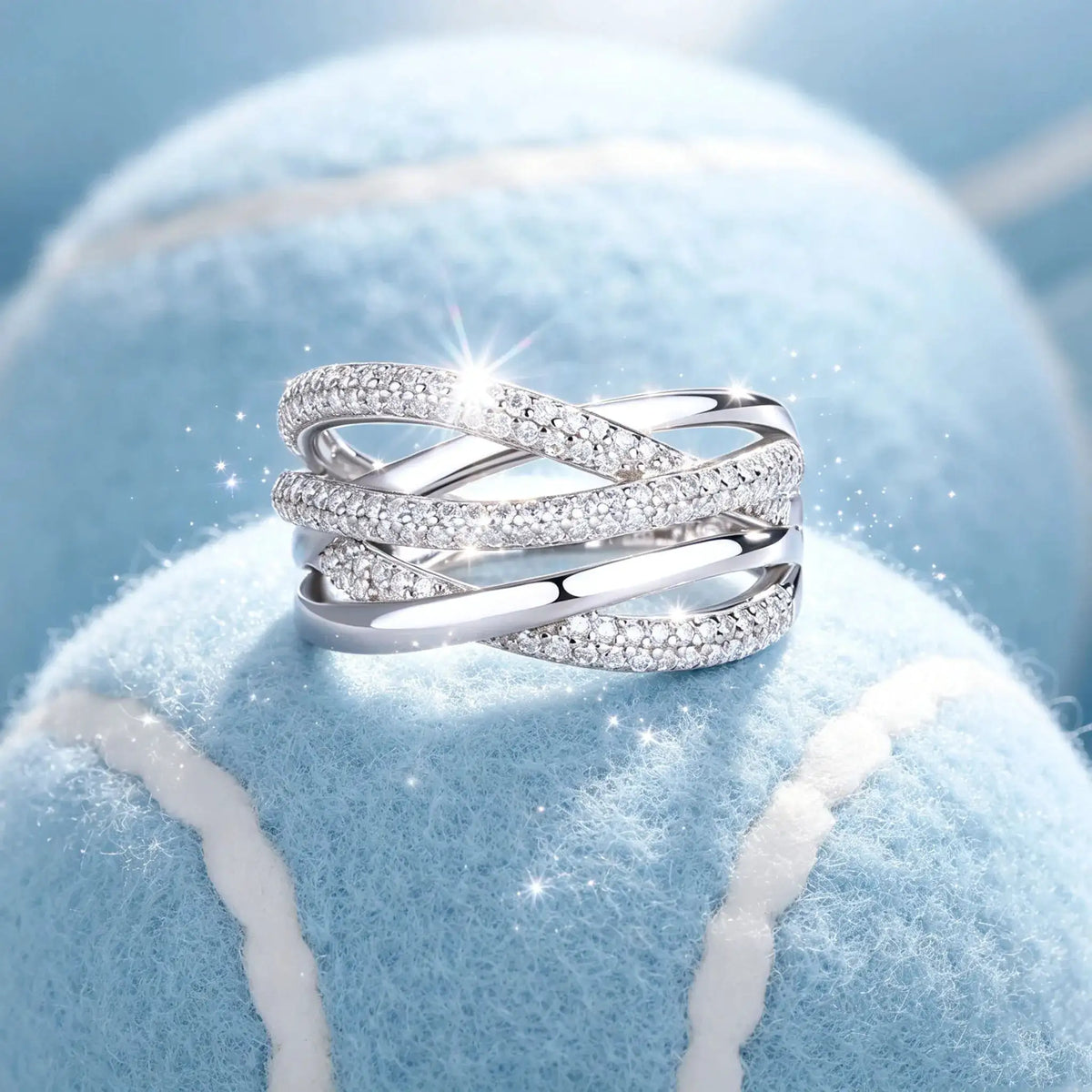 Elegant Sterling Silver Silver Moissanite Gift Ring — product image 3