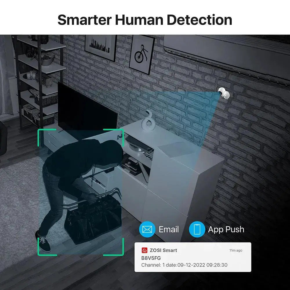 ZOSI Indoor Security Camera With Two Way Audio Cloud Storage