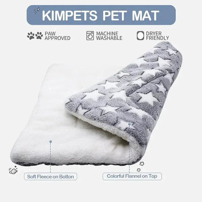 Cozy Plush Pet Mat for Small Animals Deep Sleep Comfort