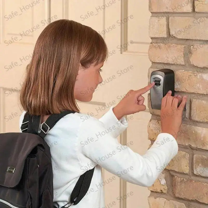 Secure Key Lock Box Wall Mount Key Safe High Security