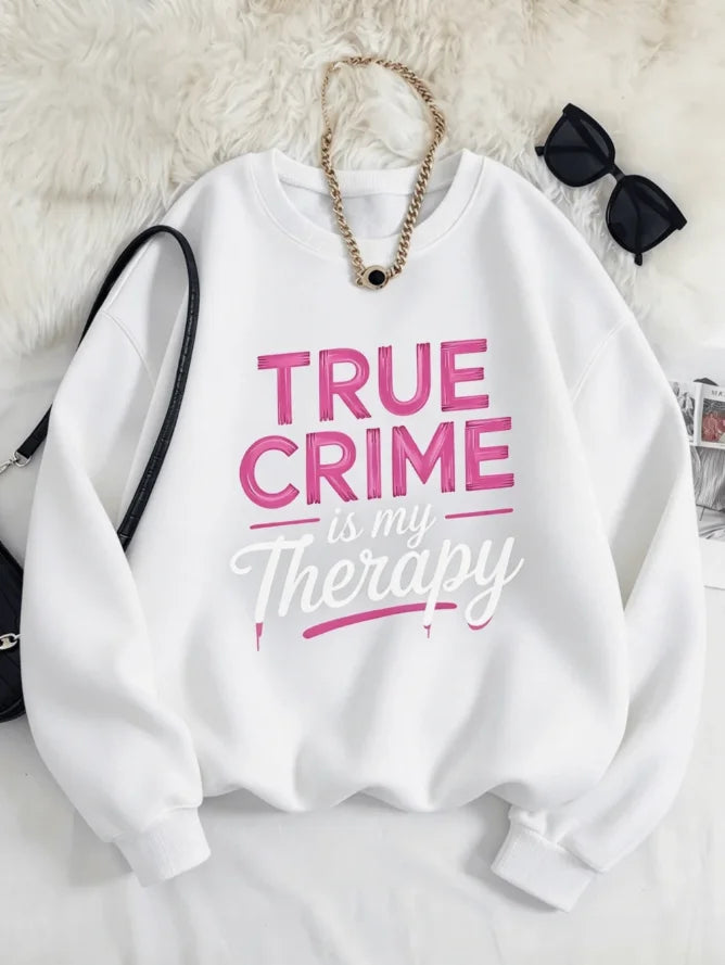 True Crime Therapy Graphic Sweatshirt