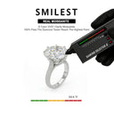 Moissanite Ring in Sterling Silver Couple