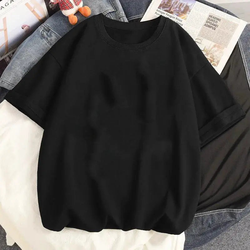 Harajuku Anime Streetwear Tee Trendy Couple Print Women