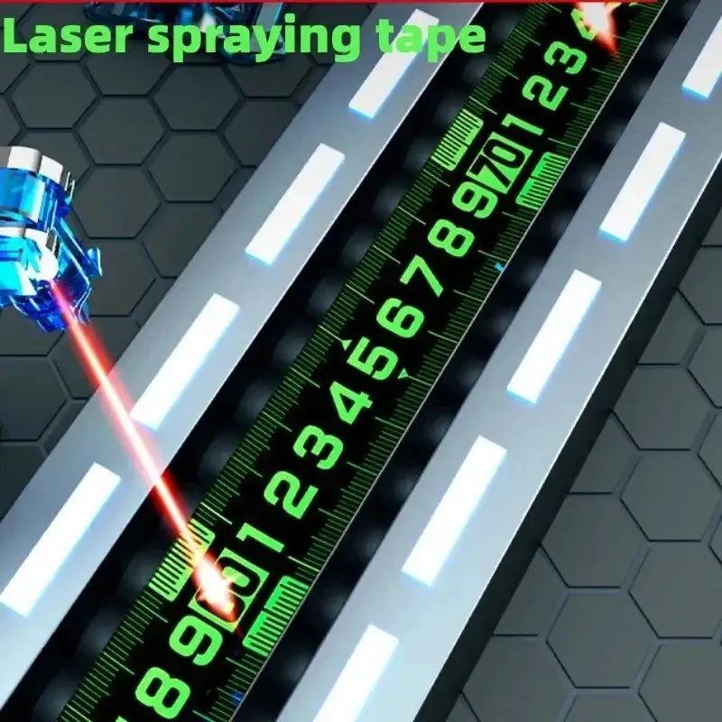 High precision wear-resistant tape measuring tool 3/5/10 meter metric self-locking fluorescent steel ruler