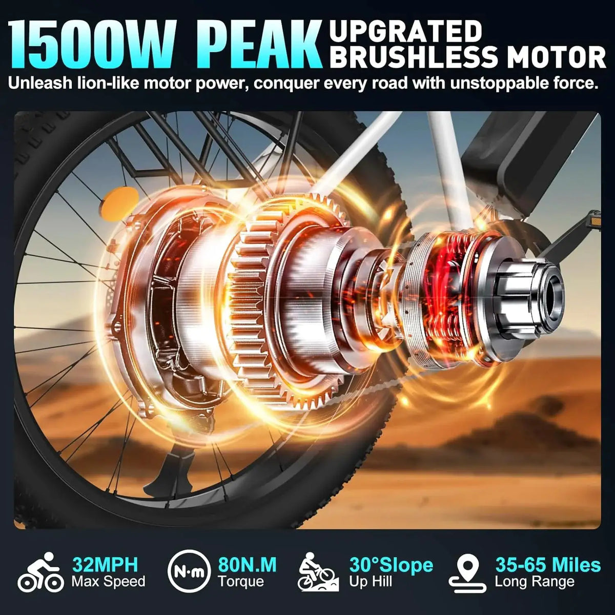 Obx Ebike - All Terrain Fat Tire Travel — product view 4