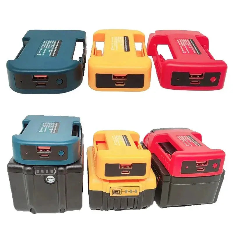 Portable USB Charger for Makita DeWalt Milwaukee Batteries