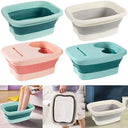 Portable Footbath Massage Bucket Easy To Store Foot Soaking Bath Tub Folding Basin for Relaxing and Pain Relief
