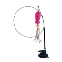 Interactive Cat Stick Kitten Teaser Suction Cup Wand Toy