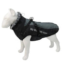 Winter Dog Coat with Harness & Furry Collar for Big Breeds