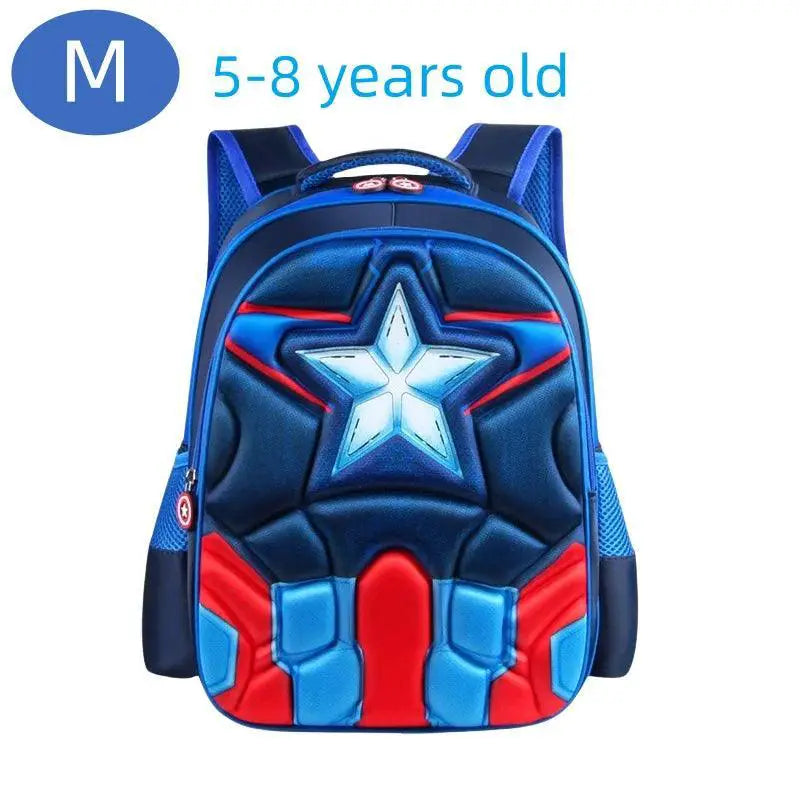 3D Cartoon Star Kids Backpack Waterproof Ages 1 To 12