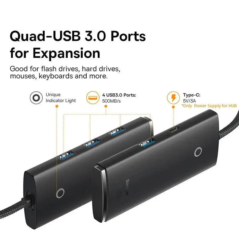 Baseus USB Hub Adapter For Multi Device Connectivity Hub