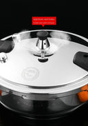 Pressure Cooker Induction Compatible Pot 18cm Stainless Steel