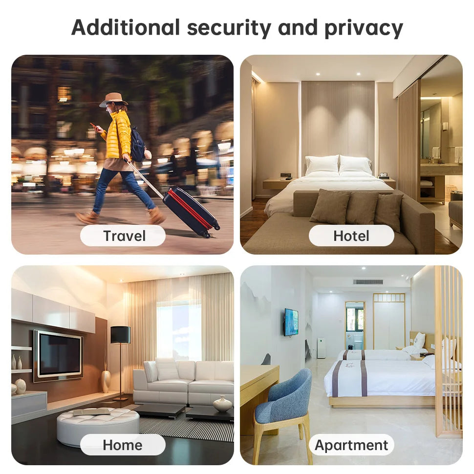 Portable Security Door Lock Travel Anti‑Theft Door Locker — product view 1