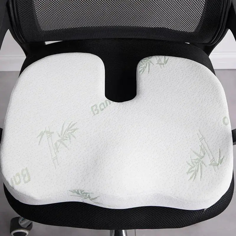 Memory Foam U Shape Bamboo Gel Seat Cushion for Comfort