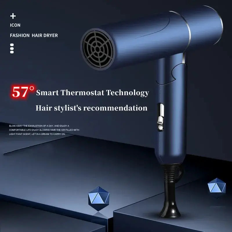 Professional Hair Dryer High Power Blue Light For Fast Dry