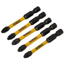Dewalt PH2 57mm Bits Set 5 Pcs High Speed Steel Pack