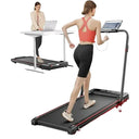 Space Saving Walking Pad Treadmill With Incline Bluetooth Display