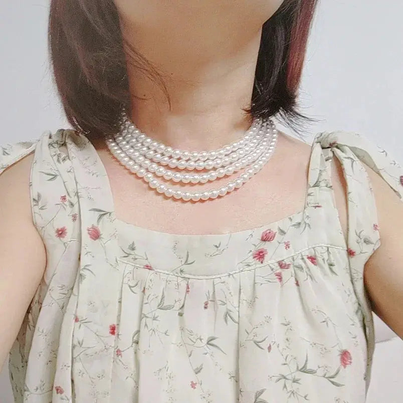 Luxury Double Layer Pearl Necklace Elegant Jewelry For Women